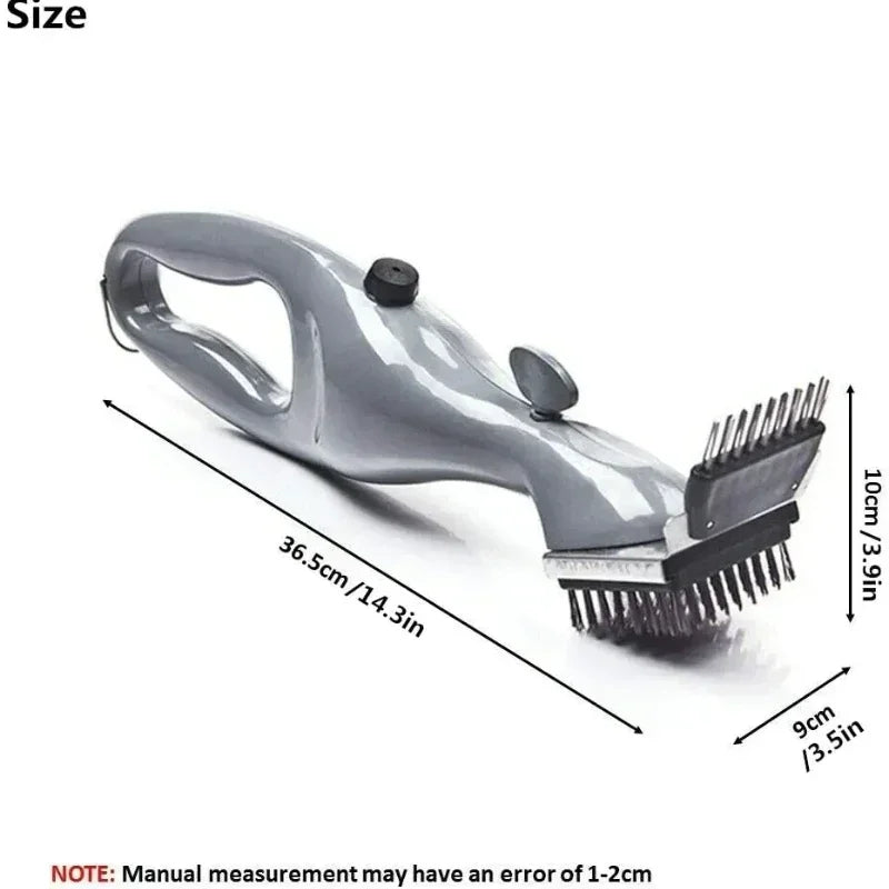 Steam Cleaning Grill Brush for Charcoal Gas & Ceramic Grills - Outdoor BBQ Tool