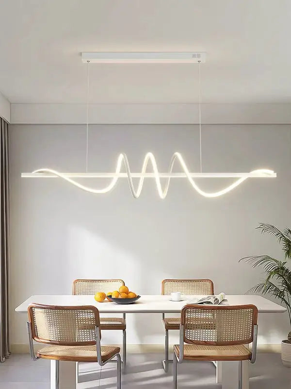 Modern LED Pendant Light Fixture for Living & Dining Rooms - Indoor Hanging Lamp