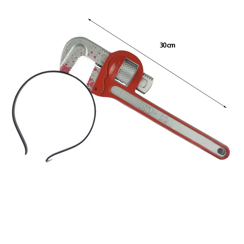 Halloween Horror Blood Knife Headband Costume Accessory for Party Cosplay