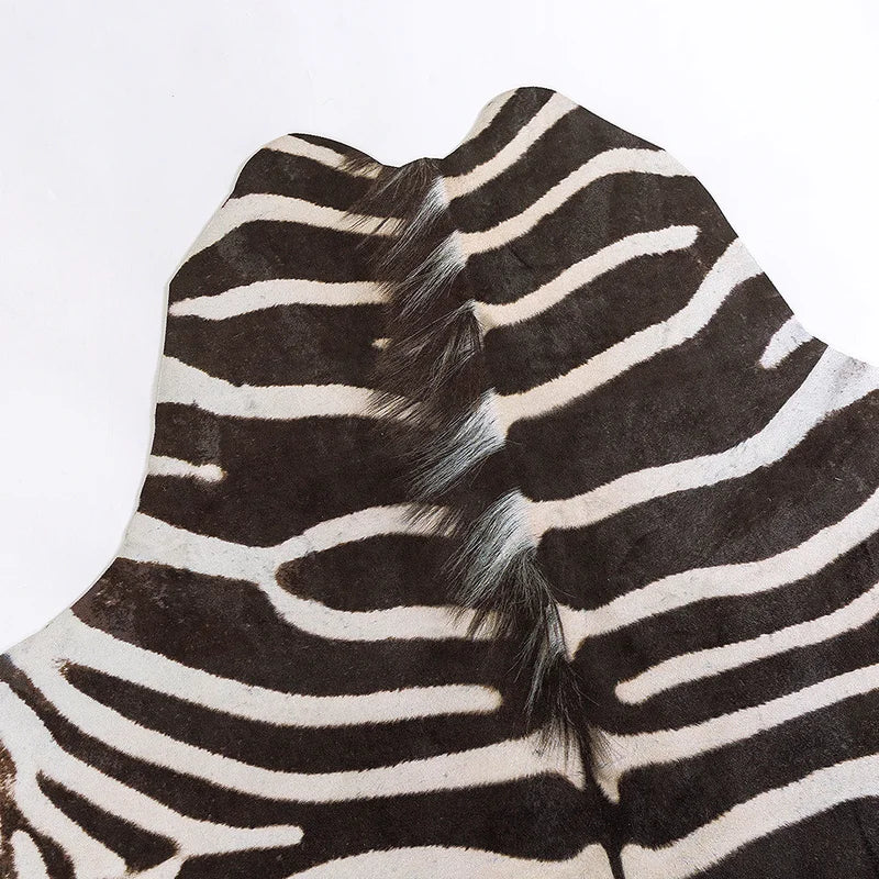Non-Slip Zebra Print Area Rug Bohemian Style Living Room Carpet Floor Mat