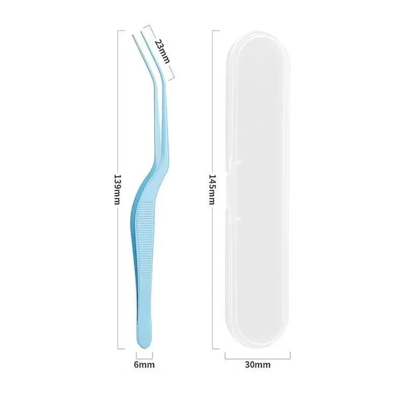 Stainless Steel Bead Picking Tweezers Anti-Static Precision 2.6mm for False Eyelash Application