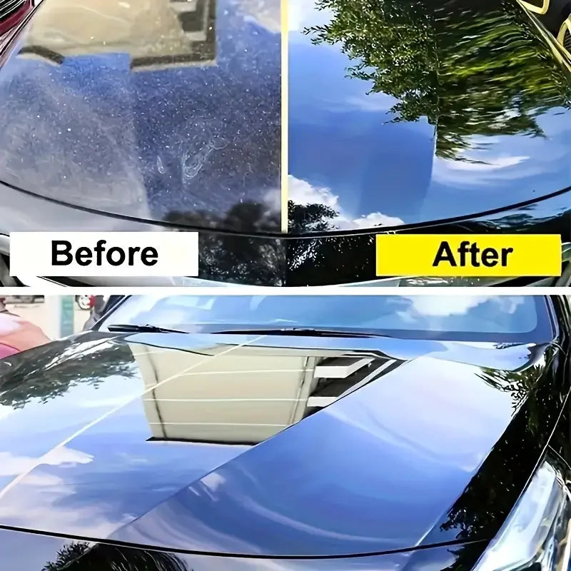 Black Car Nano Wax Plating Kit 55g Scratch Repair & Hydrophobic Paint Protection