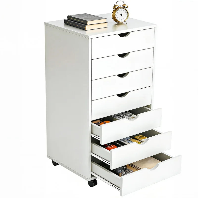 7-Drawer Vertical File Cabinet with Storage for Office and Home