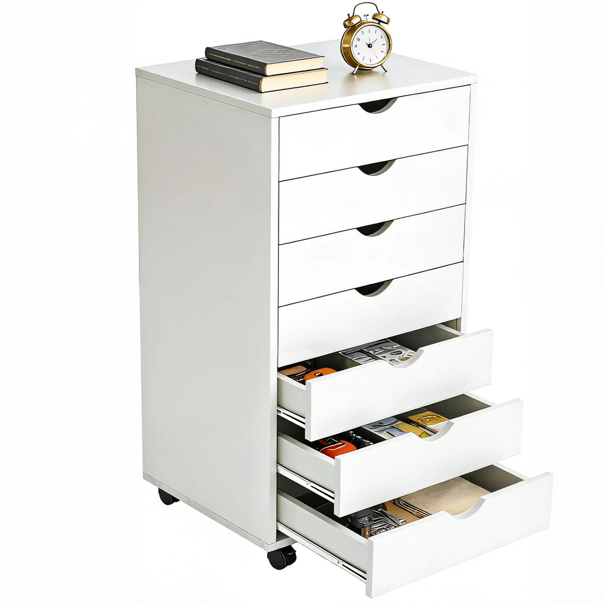 7-Drawer Vertical File Cabinet with Storage for Office and Home