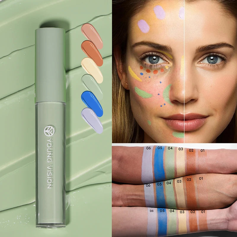 Color-Correcting Liquid Concealer Palette - Neutralize Redness & Darkness