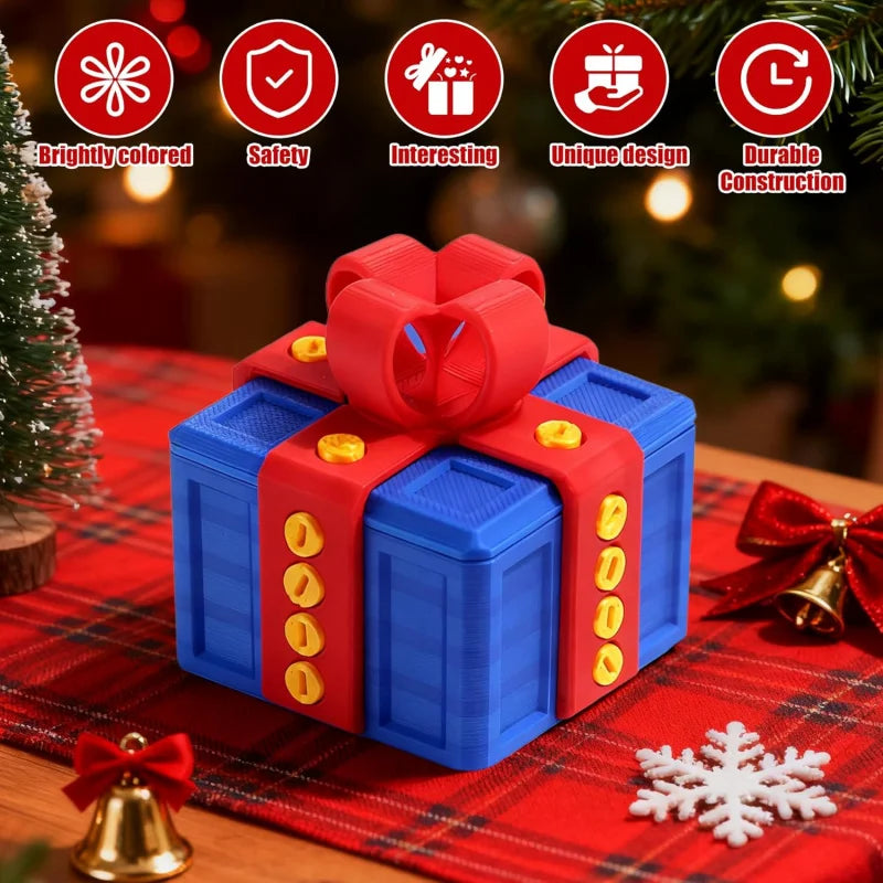 3D Printed Screw Lock Puzzle Gift Box - Surprise Money & Small Gift Box