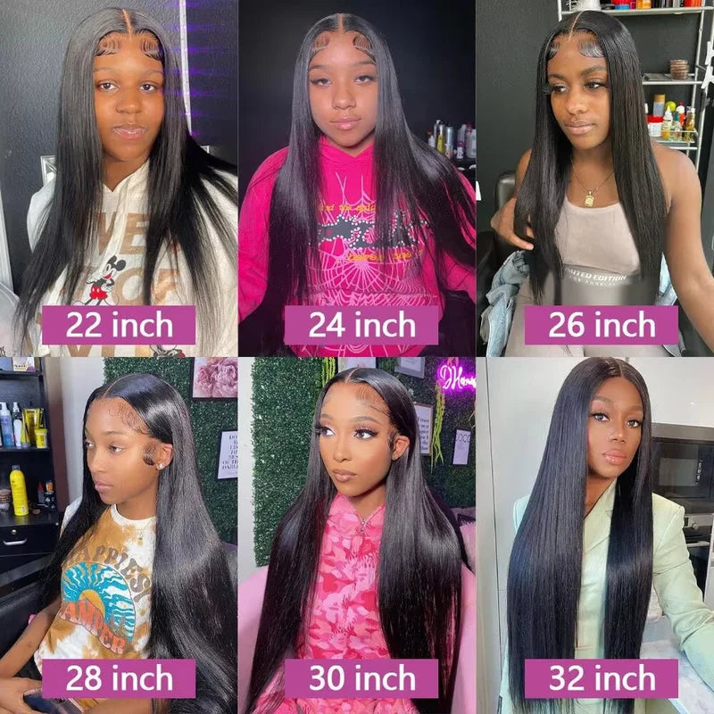 Human Hair Extensions 30 Inch Brazilian Straight Weave Bundles - Multiple Lengths