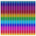 Rainbow Children's Painting Brushes Set - 12-48 Colorful Wooden Art Supplies