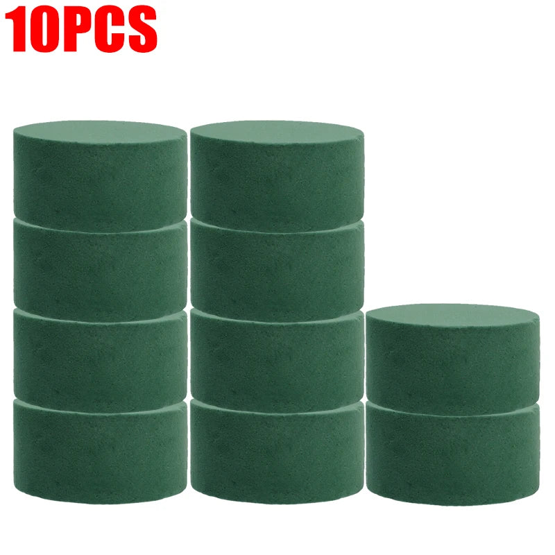 Green Floral Foam Block 8x8x4cm for Flower Arrangements & Wedding Decor