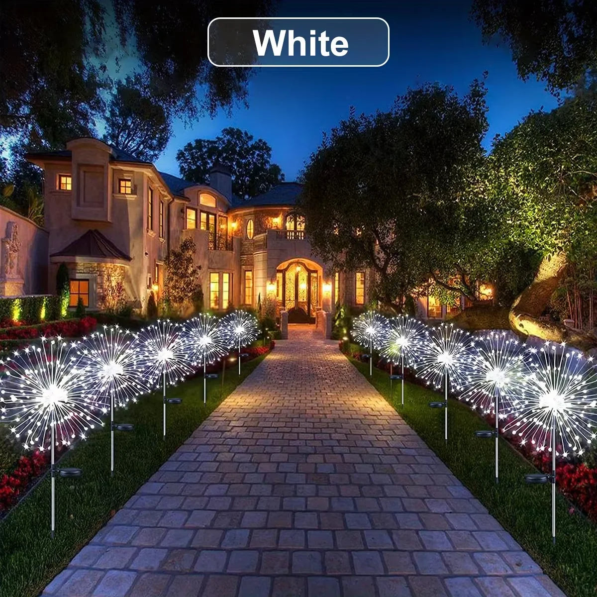Outdoor Solar Firework Lights Garden Decoration Waterproof Fairy Lights