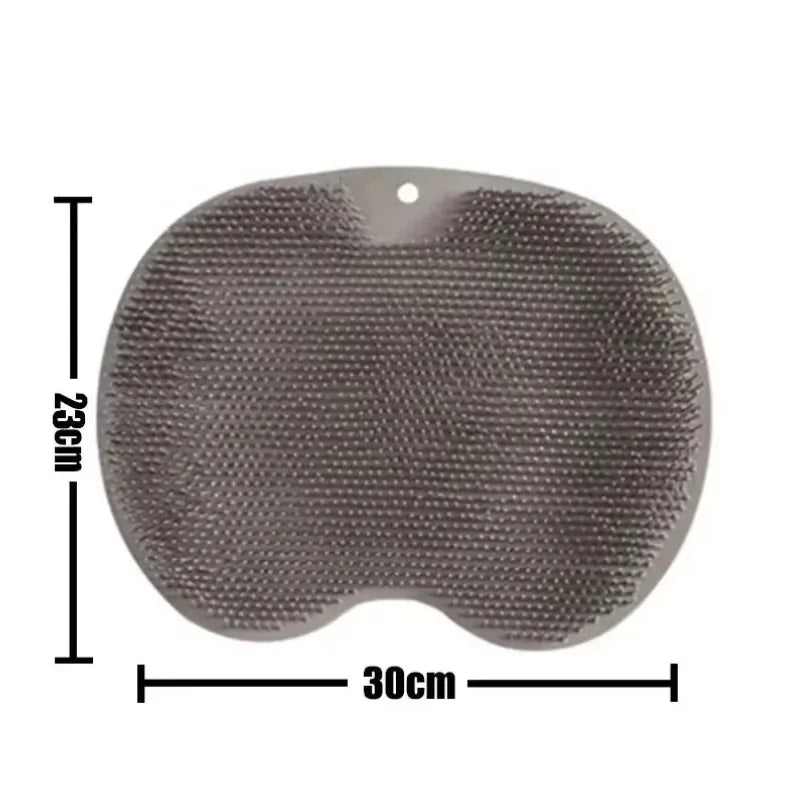 Foot Brush Body Cleanser Silicone Sponge Bath Massage Mat with Suction Cup
