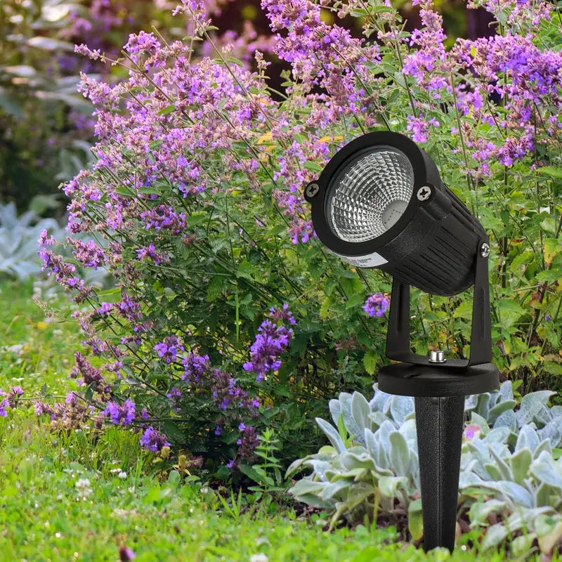 8 Pack Outdoor Solar Ground Stake Garden Lights Aluminum Landscape Lanterns