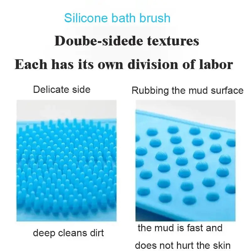 Exfoliating Silicone Body Brush Bath Scrubber for Shower & Skin Care