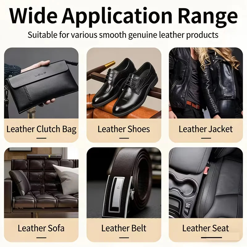 Leather Care Spray 100ml for Wallet Shoes Sofa Bag - Long-Lasting Shine & Repair