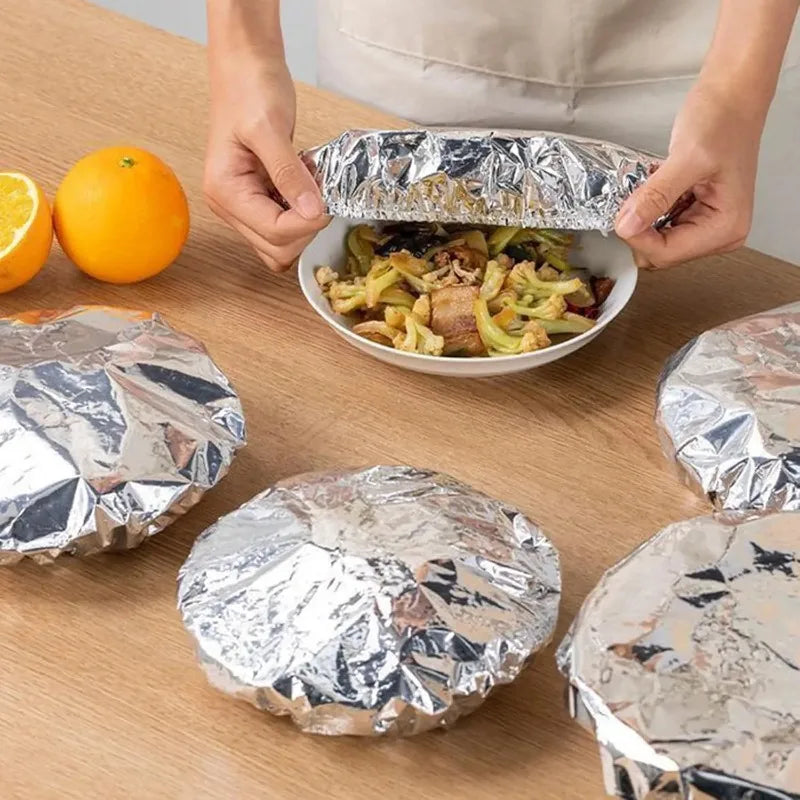 Disposable Food Covers with Elastic Edges - Food Wraps for Bowls & Plates, Pack of 10-200