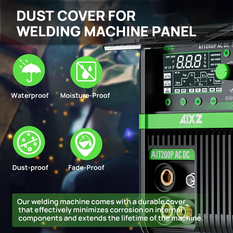 AC/DC TIG Welding Machine 200A Pulse Spot Arc Welder Inverter 5-in-1