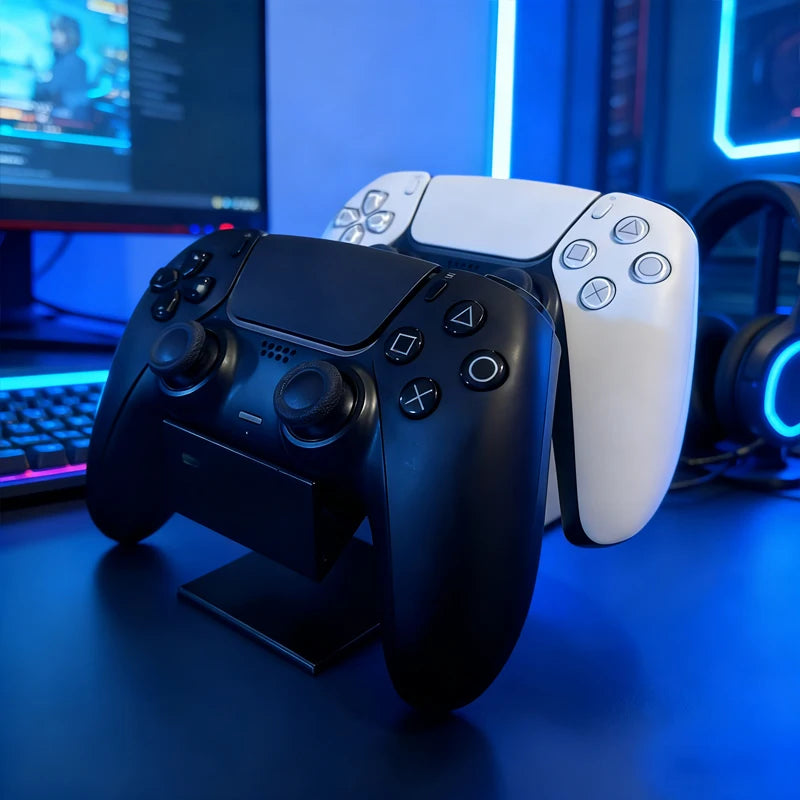 Game Controller & Headphone Desktop Storage Rack for PS5 & Xbox