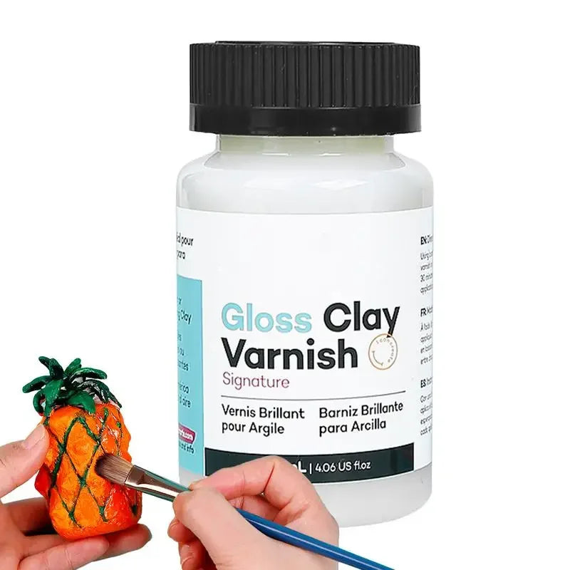High Gloss Acrylic Varnish for Air-Dry Clay, Ceramics, & Paintings - 20/60/120ml