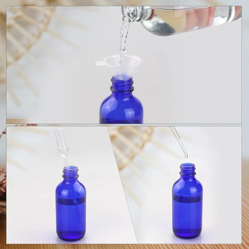 Glass Spray Bottle with Mist Sprayer - Refillable Travel Essential Oil Container