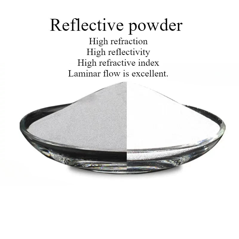 Reflective Powder Paint - High Brightness, High Refractive, Multi-Color Options, 1000g