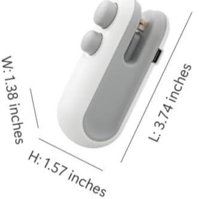Portable Rechargeable 2-in-1 Bag Sealer & Cutter - Food Storage Tool