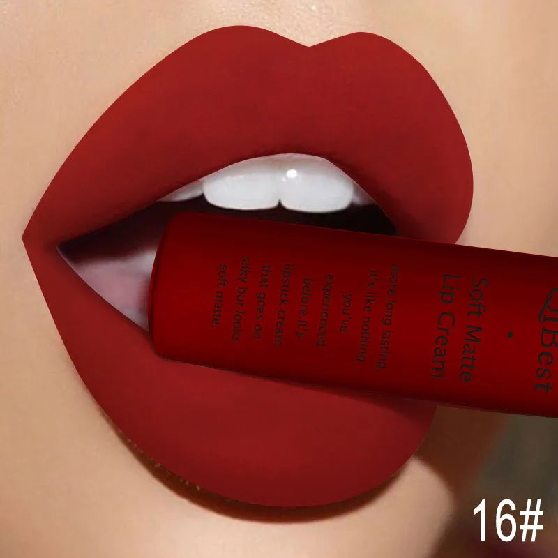 Long Lasting Matte Lip Gloss - Waterproof Velvet Lipstick & Lip Stain Set