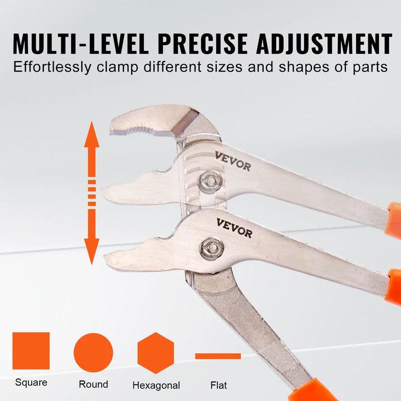 8-Piece Pliers Set High Carbon Steel Includes Groove Joint Long Nose & Linesman Pliers