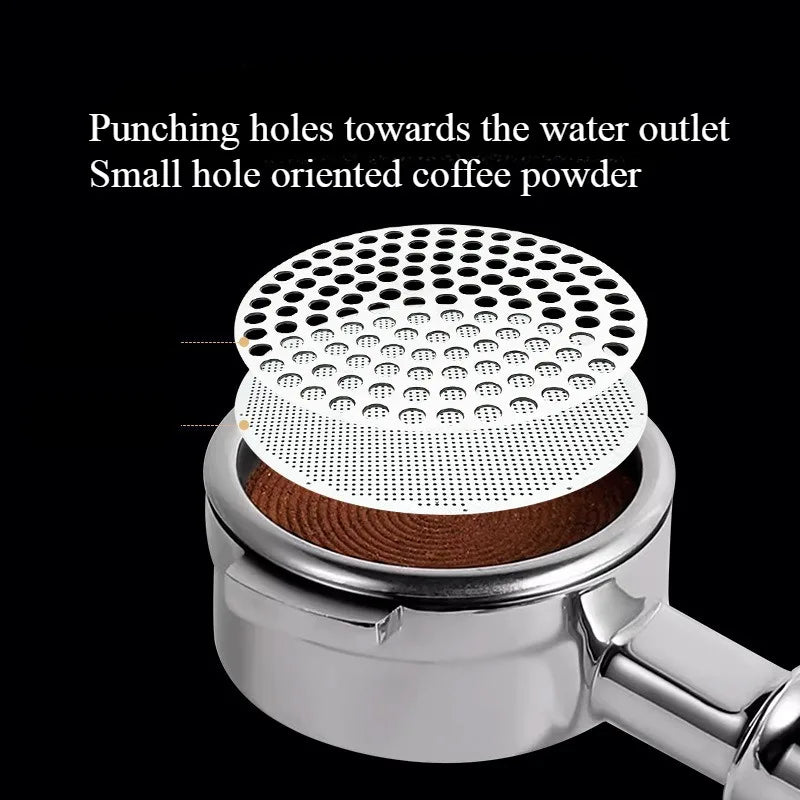 Coffee Puck Screen Double Layer Stainless Steel Filter for 51/54/58mm Portafilter