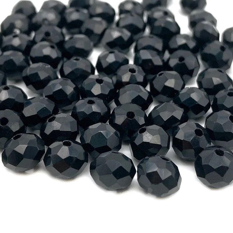 Faceted Crystal Beads for Jewelry Making - Loose Spacer Glass Beads 2-8mm Variety Pack