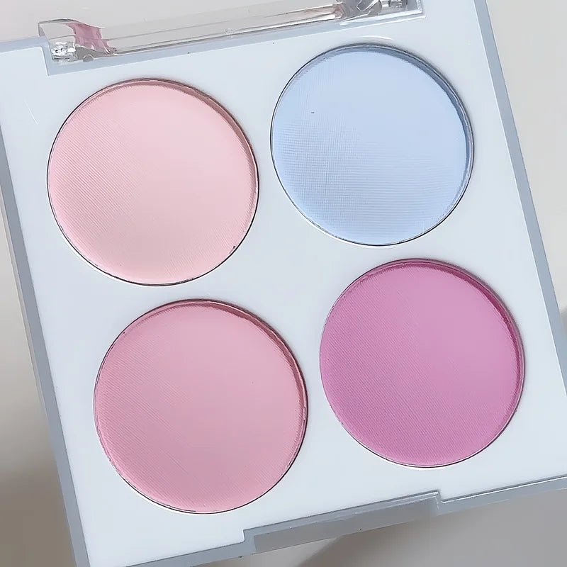 Matte Blush Powder Set with Multiple Colors - Face Makeup for Cheeks & Highlighting