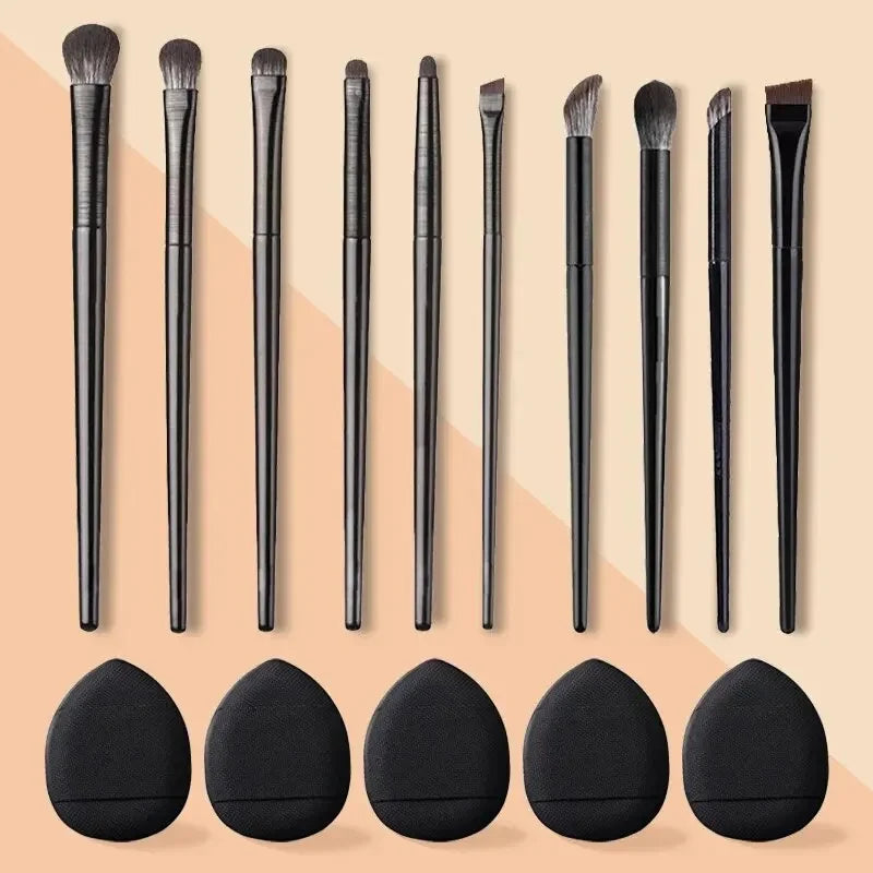 10-Piece Eye Makeup Brush Set, Soft Bristle Small Eye Shadow & Eyeliner Brushes