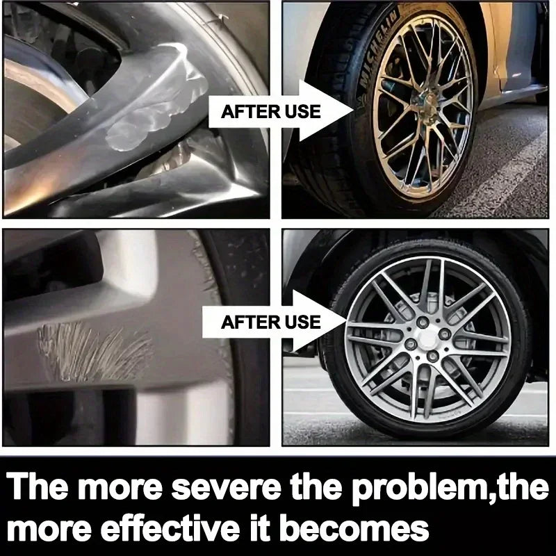 Wheel Hub Scratch Repair Wax for Vehicle Tire Deep Cleaning - Multiple Colors