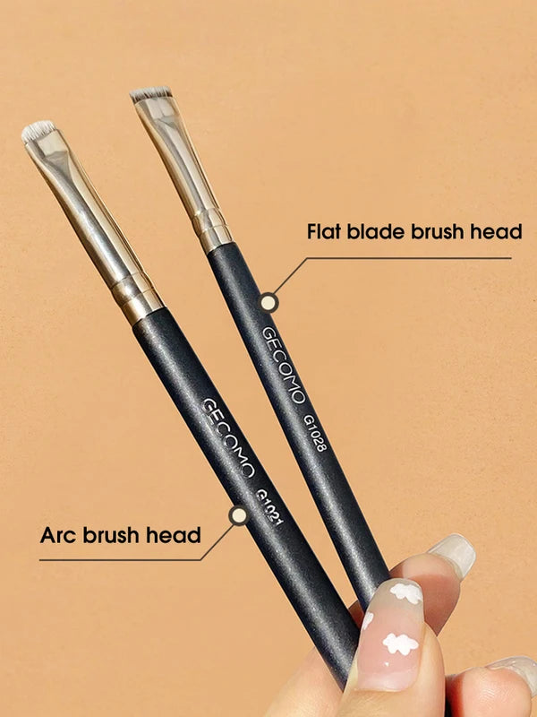 Eyeliner & Eyebrow Makeup Brush Set Flat Head Circular Arc Cosmetic Tools