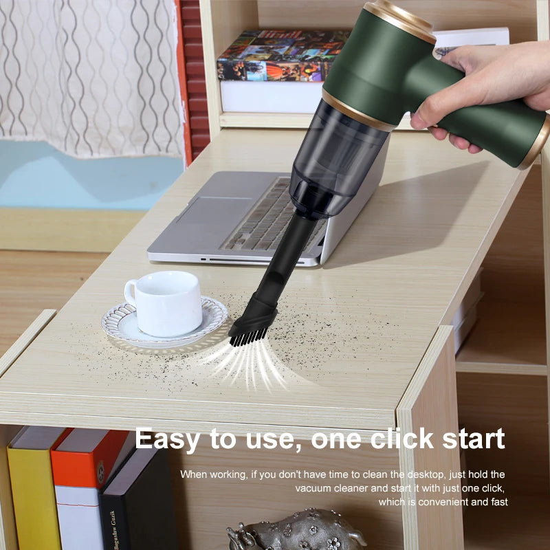 Portable Car Vacuum Cleaner with Long Battery Life - Powerful Handheld Auto Cleaner