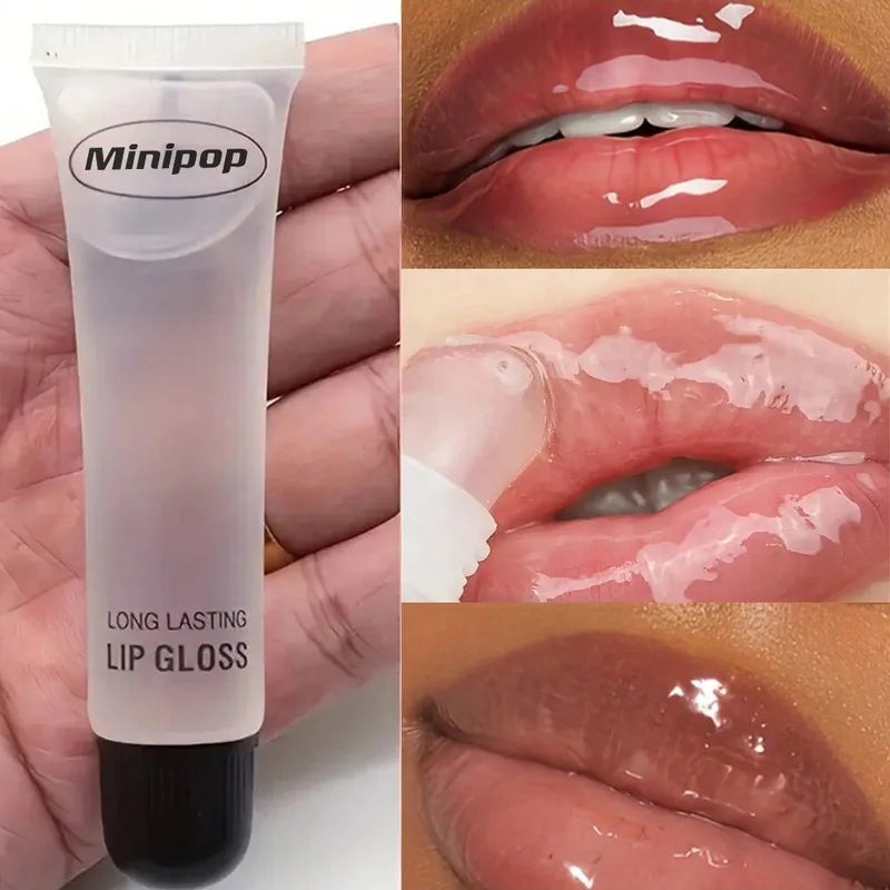 Long Lasting Hydrating Clear Lip Gloss with High Shine Non-Sticky Lip Base Oil Set - 18ml