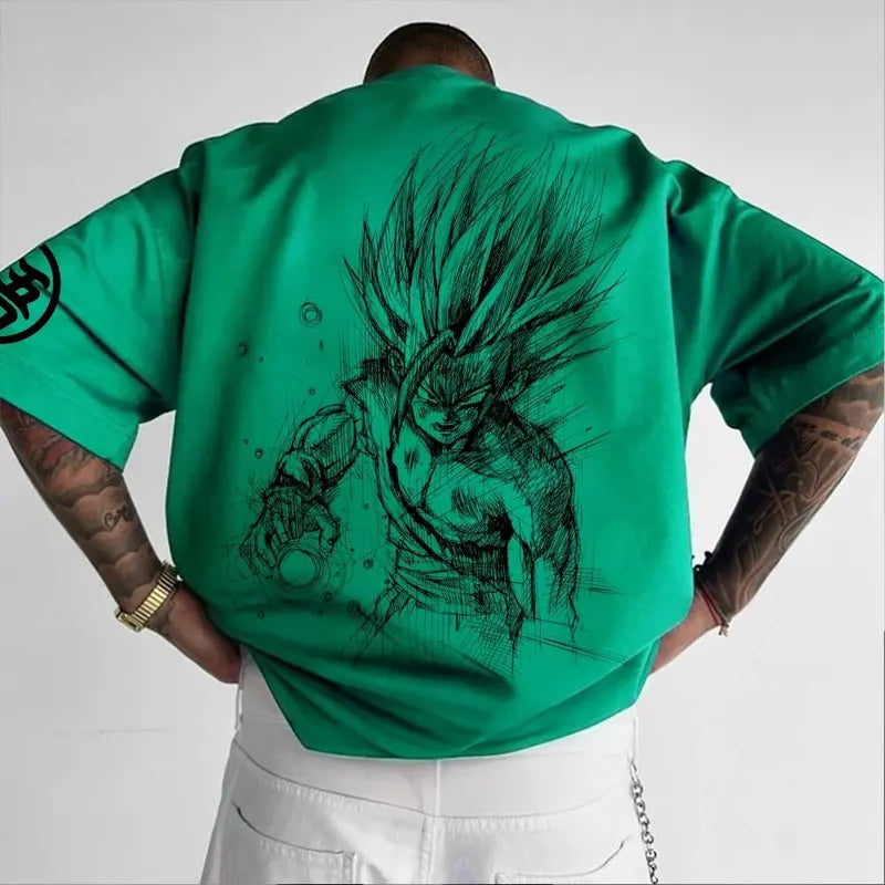 Dragon Ball Animation T-Shirt for Men and Kids - Summer Casual Short Sleeve Top