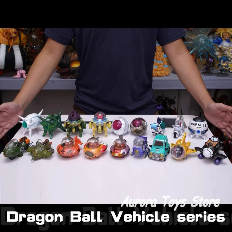 Anime Dragon Ball Z Capsule Spaceship PVC Figure Set - Goku & Vegeta Collectible Toys