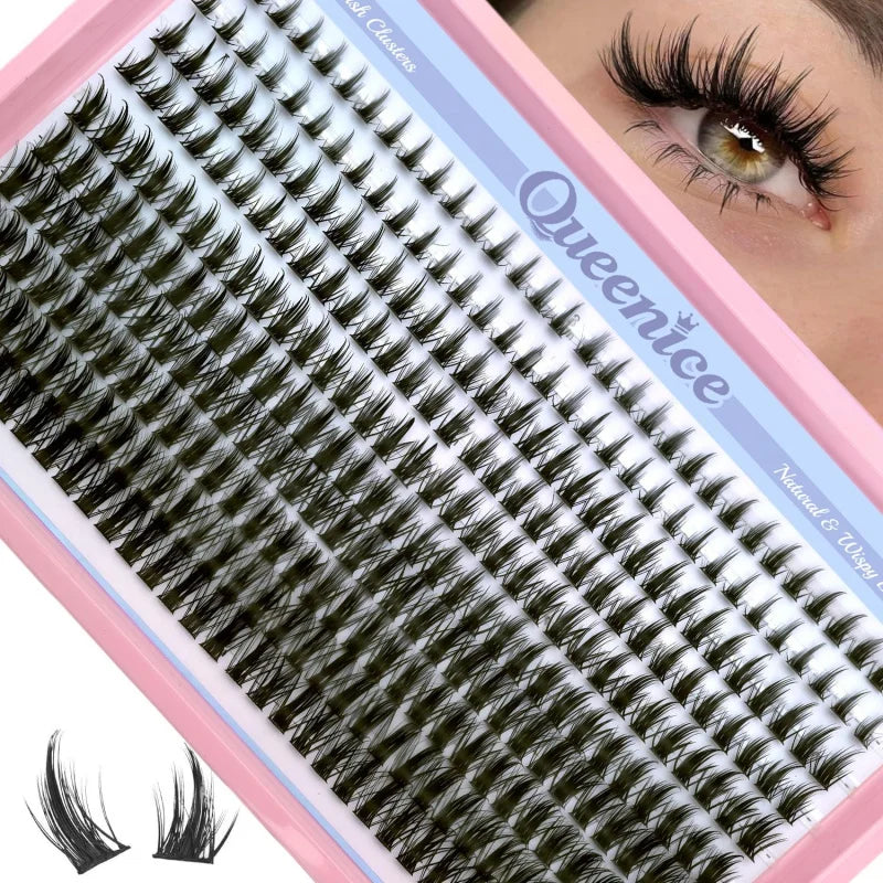Anime Lash Extensions - Wispy 8-16Mm Cluster & Curly False Eyelashes