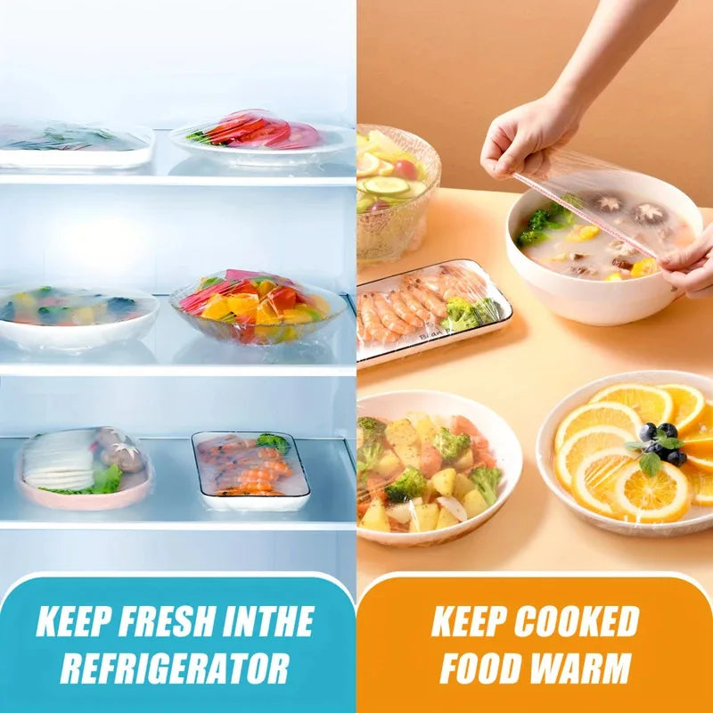 Food Cover Bags Nylon Food Storage Cover with Rubber for Food Protection