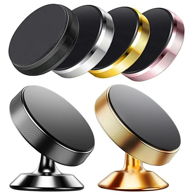 Magnetic Car Phone Holder Dashboard Mount - Universal Support for 4-6.5 Inch Devices