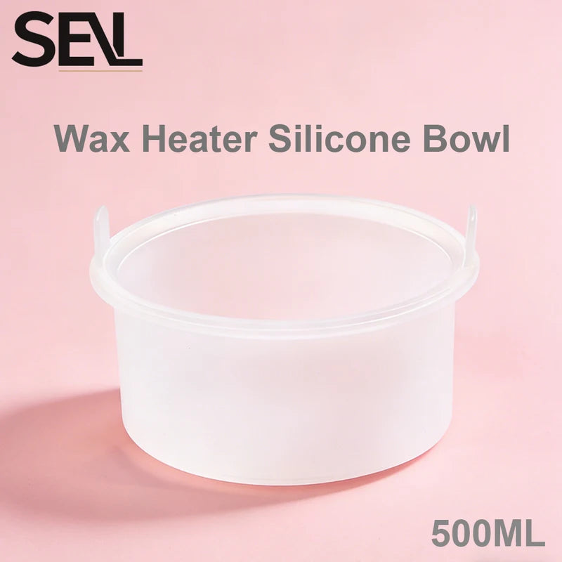 Silicone Wax Melting Bowl for Hair Removal - Heat Resistant, Non-Stick, 500ml