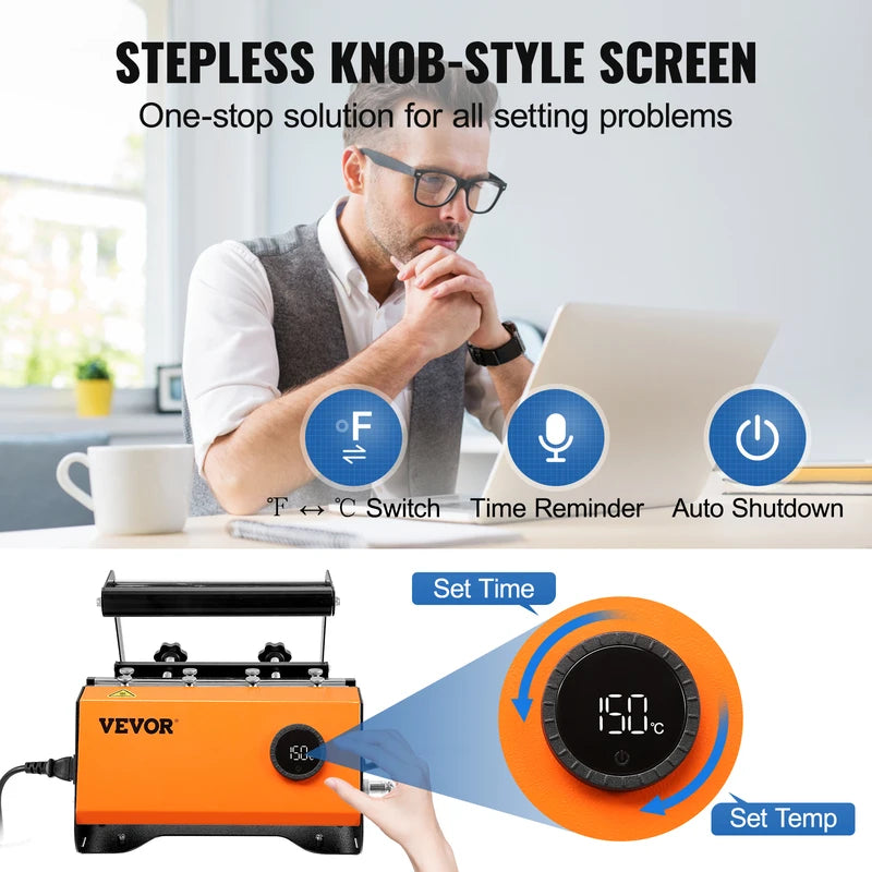 30oz Tumbler Heat Press Machine for Sublimation Transfer with Touchscreen Control