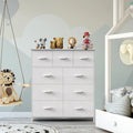 9-Drawer Fabric Storage Dresser for Bedroom Closet Organizer Tall Chest