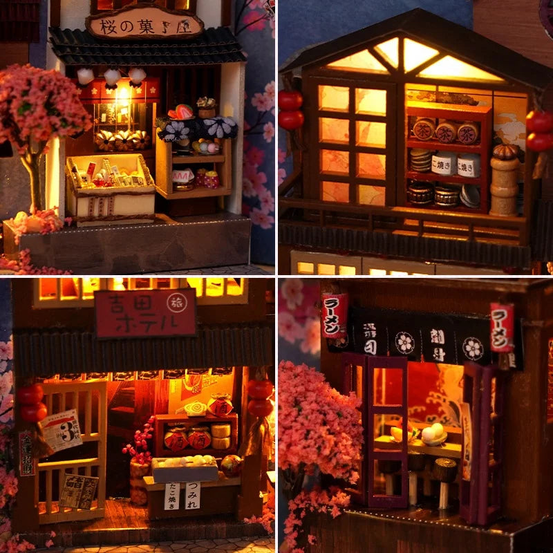 DIY Book Nook Kit - Assembly Model for Bookshelf Decor & Micro Home Model