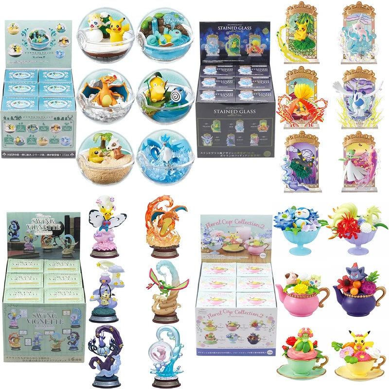 Anime Figures Blind Box Set - Pikachu Eevee Snorlax Toy Collection