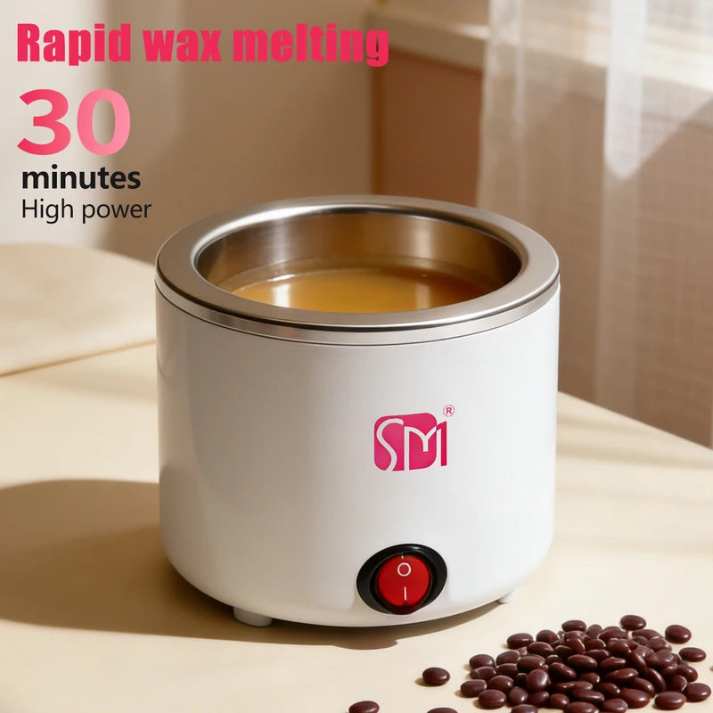 Portable Wax Warmer for Hair Removal - Quick Heating Body & Facial Wax Kit