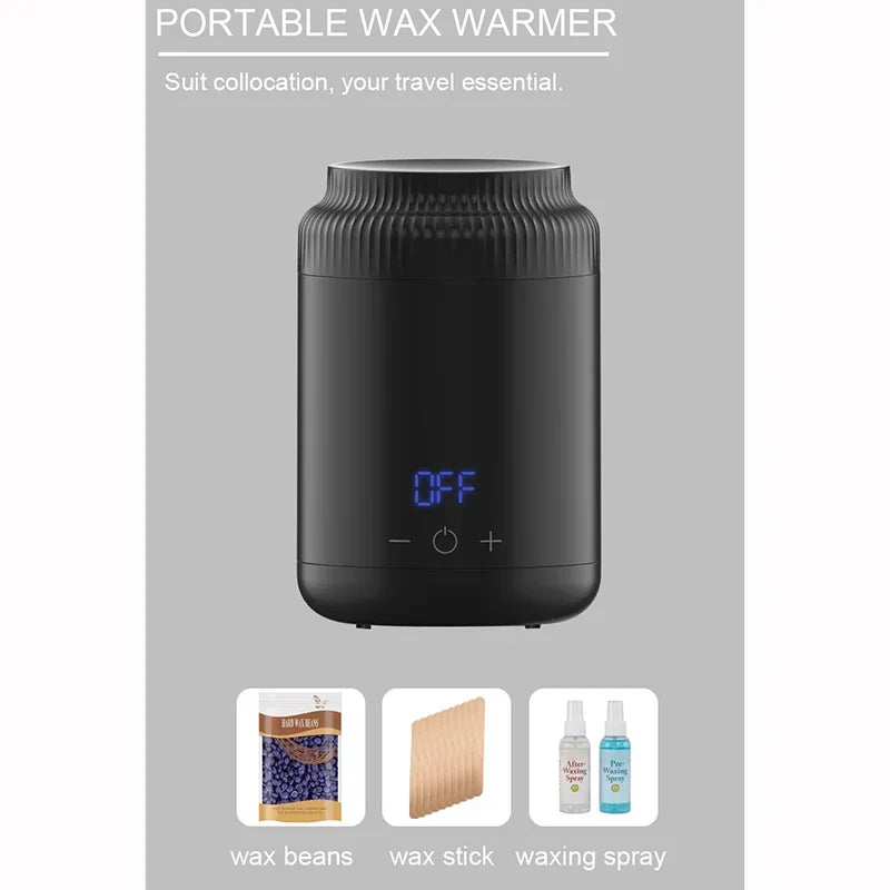 High-Power Wax Heater for Hair Removal with Touch Control & LED Display
