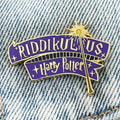 Fantasy Literary Enamel Pin Badge - Riddikulus Magic Spell Brooch Gift