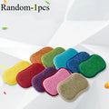 Non-Scratch Microfiber Dish Sponges Set - Kitchen Cleaning Scrub Pads