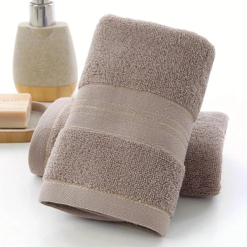 Multi-Purpose Cotton Bath Towels - Soft, Absorbent & Quick-Dry, 1-3 Pcs